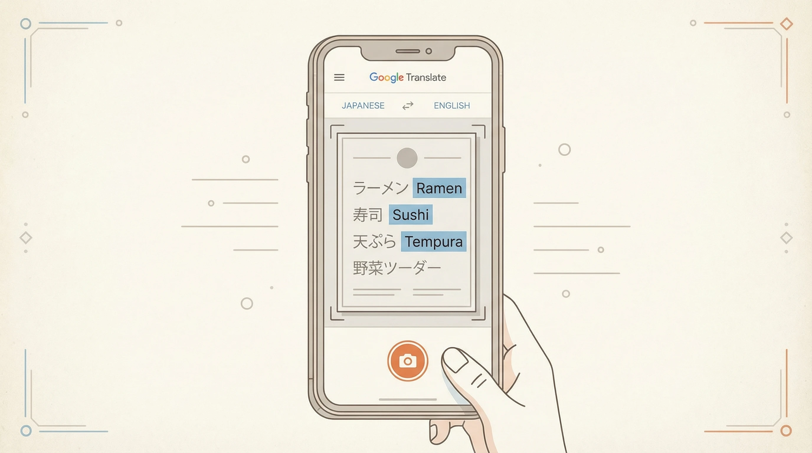 Tradução pela câmera do Google Tradutor